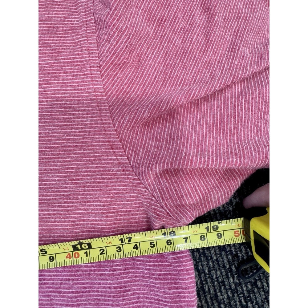 Peter Millar Polo Shirt Mens Large Pink Striped Pima Cotton Silk Golf Casual - Picture 7 of 8